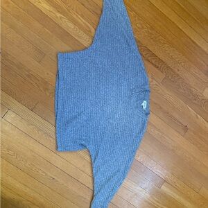 Pink Rose Heather Gray Knit Sweater